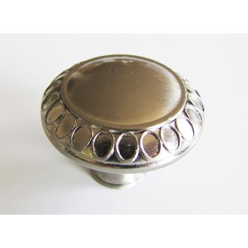 Round Knob, Satin Nickel ~ 1-5/16"