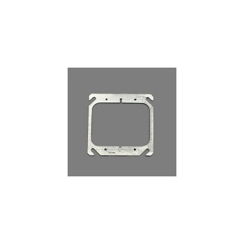 Square Mud Ring, Flat 2 Gang 4 inch