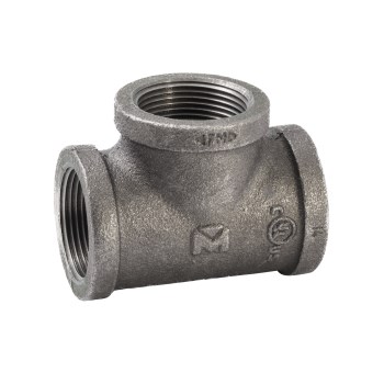 Anvil/Mueller Malleable Tee, Black - 1-1/4"