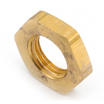 Anderson Metals 36111-04 Locknut, Brass ~ 1/2"