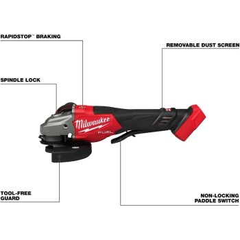 M18 FUEL 4-1/2" Angle Grinder with Brake (Bare Tool)