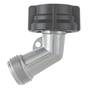 Gooseneck Connector, Metal - Zinc Threaded