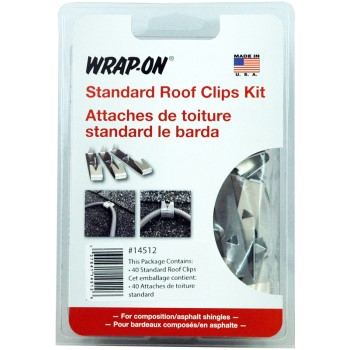 Wrap-On Co Inc 14512 40/Pk Roof/Gutter Clips
