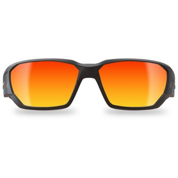 Edge Dawson Safety Glasses, Aqua Precision Red Mirror