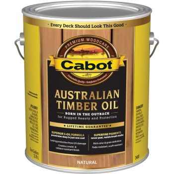 Cabot 01-3400 Australian Timber Oil, Natural ~ Gallon