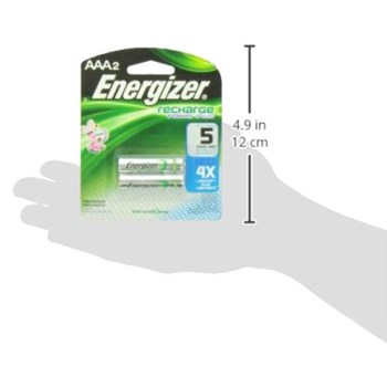 AAA NiMH Rechargeable Batteries - 2-Pack