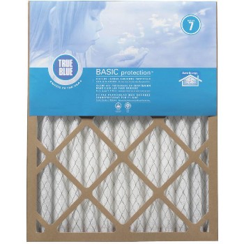 ProtectPlus   216251 True Blue Basic Pleated Filter ~ Approx 16" x 25" x 1"