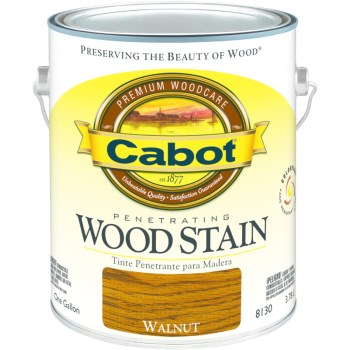 Cabot 1440008130007 Penetrating Wood Stain, Walnut~gallon