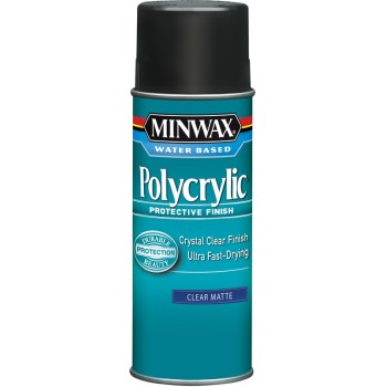 Minwax Polycrylic Spray Protective Finish, Clear Matte