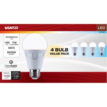 S11776 4pk 12w A19 3cct Bulb