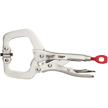 Torque Lock Locking C-Clamp, Swivel Jaws - 6"