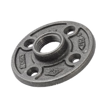 Anvil/Mueller Malleable Iron Floor Flange, Black - 3/4"