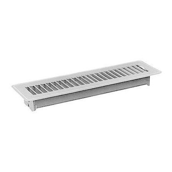Hart & Cooley Floor Register, White - 4" x 14"