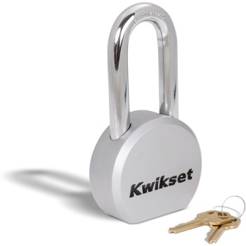 Kwikset SmartKey Padlock - 2-1/2" Solid Steel, 2" Shackle