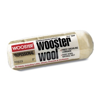 Wooster  0RR6330090 Wool Roller Cover, 9 x 3 / 4 inches , Rr633 