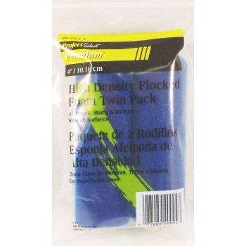 Project Select Premium High Density Flocked Foam Mini Rollers ~ 4"