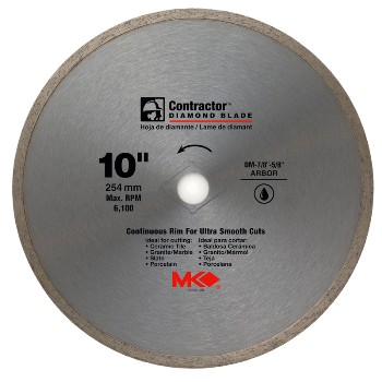 Mk Diamond 167031 Tile Saw Blade, 10" Diamond