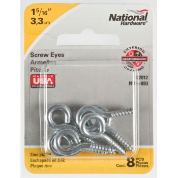 Zinc Screw Eye, Visual Pack 2012 #110
