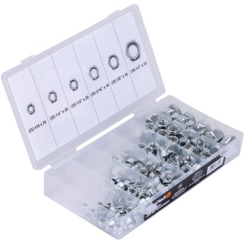 Nylon Insert Lock Nut Assortment - 150pc