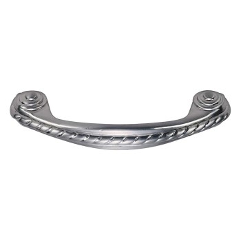 Rope Design Cabinet Pull, Satin Nickel  ~ 3" CTC