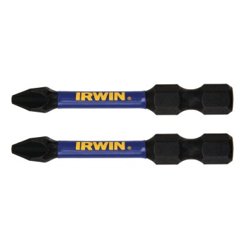 Irwin Impact Phillips Power Bit, #2 - 2", 2pk