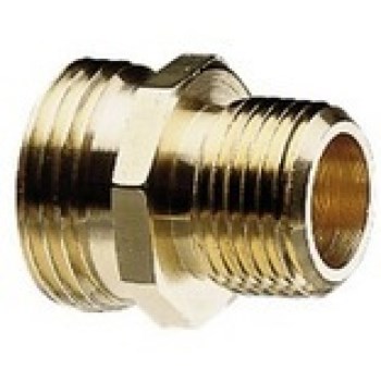 Nelson Double Male Brass Hose Connector - 3/4" MIP x 3/4" MH