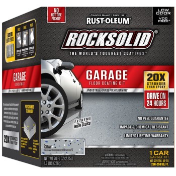 RockSolid Floor Coating Kit, Gray  ~ 76 oz