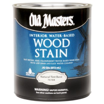 Old Masters 76101 Water-Based Interior Wood Stain, Tint Base ~ Gallon 