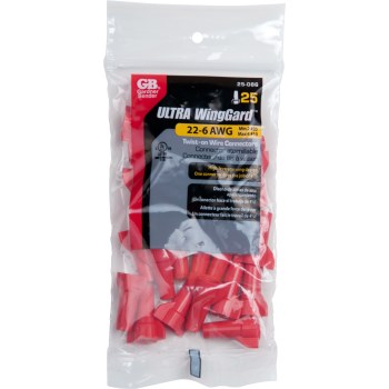 WingGard Wire Connector, Red - #18-#10 AWG (25pk Bag)