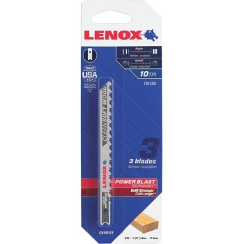 Lenox (Stanley Black &amp; Decker) 1991382 3pk 10t Jig Blade