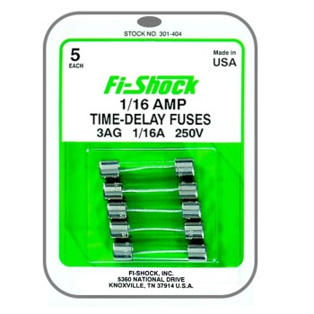 Fi-Shock  1/16 Ampere Time-Delay Fuses