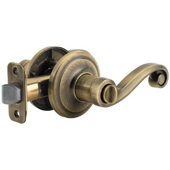 Lido Privacy Lock ~ Antique Brass