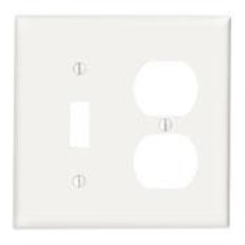 Leviton Combo Switch/Outlet Wall Plate, White