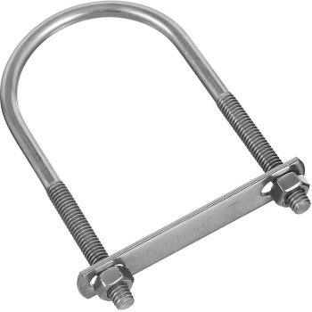 U-Bolt, Stainless Steel - 5/16" x 2-1/2" x 5"