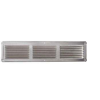 Undereave Vent, Stamped Milled Finish Aluminum ~  16" x 4" 