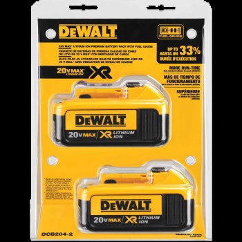 20V MAX XR Lithium Ion Battery - 4.0Ah, 2pk