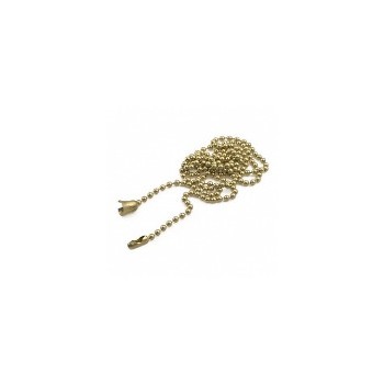 001-00006 Brss 3 Beaded Chain