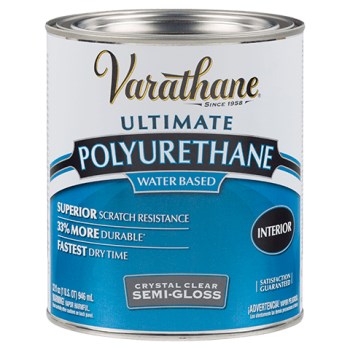 Ultimate Polyurethane Water-Based Interior Finish, Semi-Gloss ~ QUART