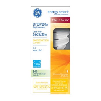 General Electric  78952 3way 16w/25w/32w Cf Bulb