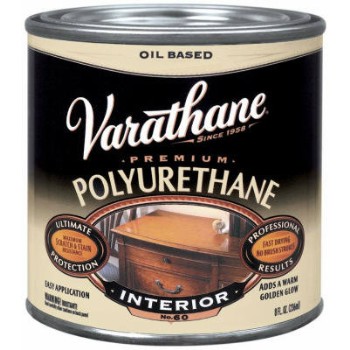 Varathane Interior Polyurethane, Gloss 1/2 Pint