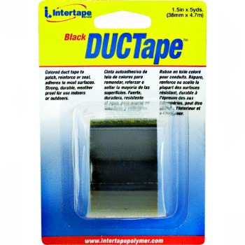 Duct Tape - Black  1.5 inch x 5 yd