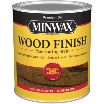 Minwax 70014 Semi-Transparent Wood Stain, Jacobean ~ Quart 