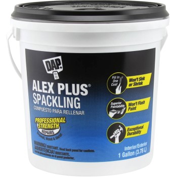 Dap 18747 Alex Plus Spackling, White ~ Gallon Bucket