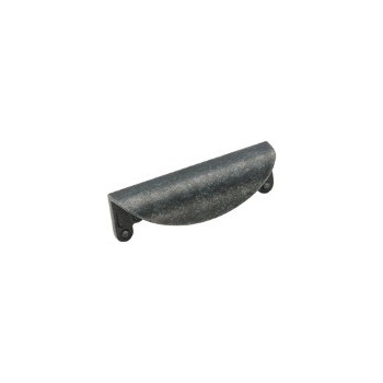 Cup Pull - Wrought Iron Finish - 3 inch