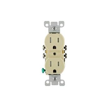 Duplex Outlet, Weather and Tamper Resistant - 15 Amp, Ivory