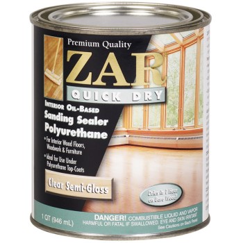 Zar 20412 Sanding Sealer, Quick Dry Polyeurathane - Semi-gloss ~ Quart