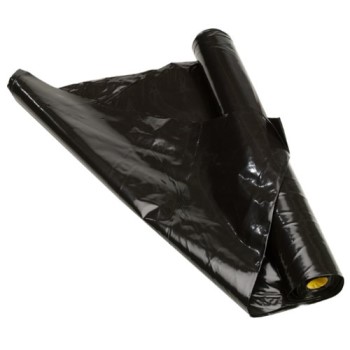 Coverall Plastic Sheeting, Black ~  10' x 25' Feet 6 Mil