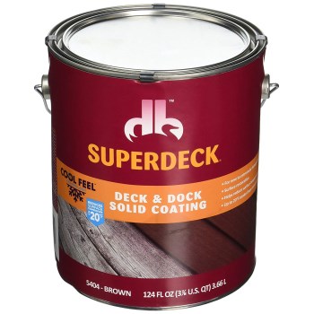SuperDeck/DuckBack SC0054034-16 Deck & Dock Cool Free Flexible Coating,  Brown ~ Gallon