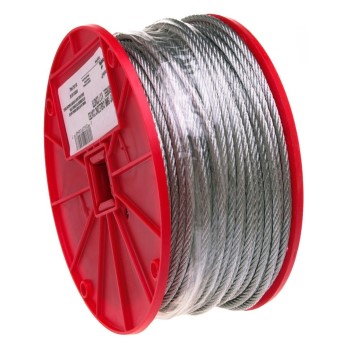 Campbell Chain 700-0627 Uncoated Cable ~ 3/16" X 250 Ft