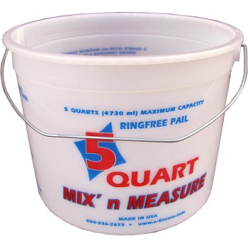 Buy the Encore Plastics 300043 Mix 'N Measure Pail w/Graduations 5 Qrt | Hardware World